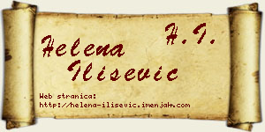 Helena Ilišević vizit kartica